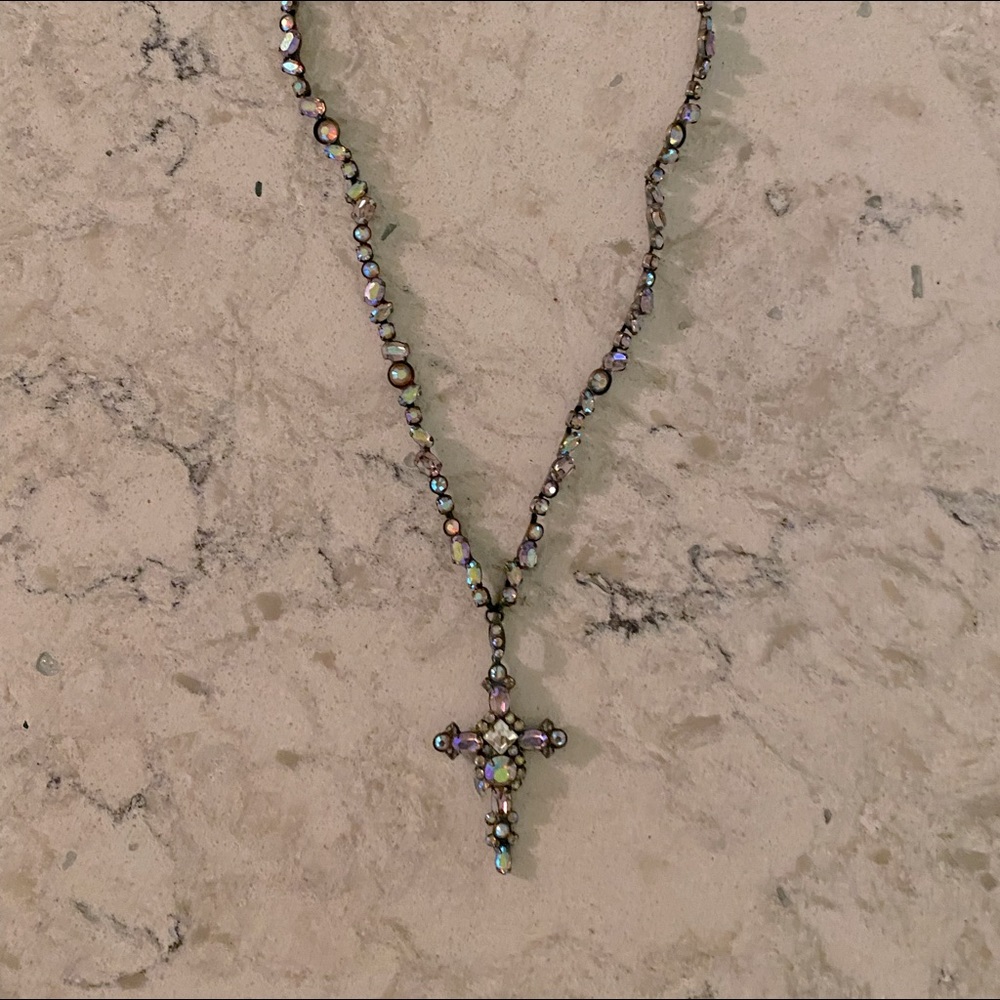 Sorrelli Bold Crystal Cross Necklace